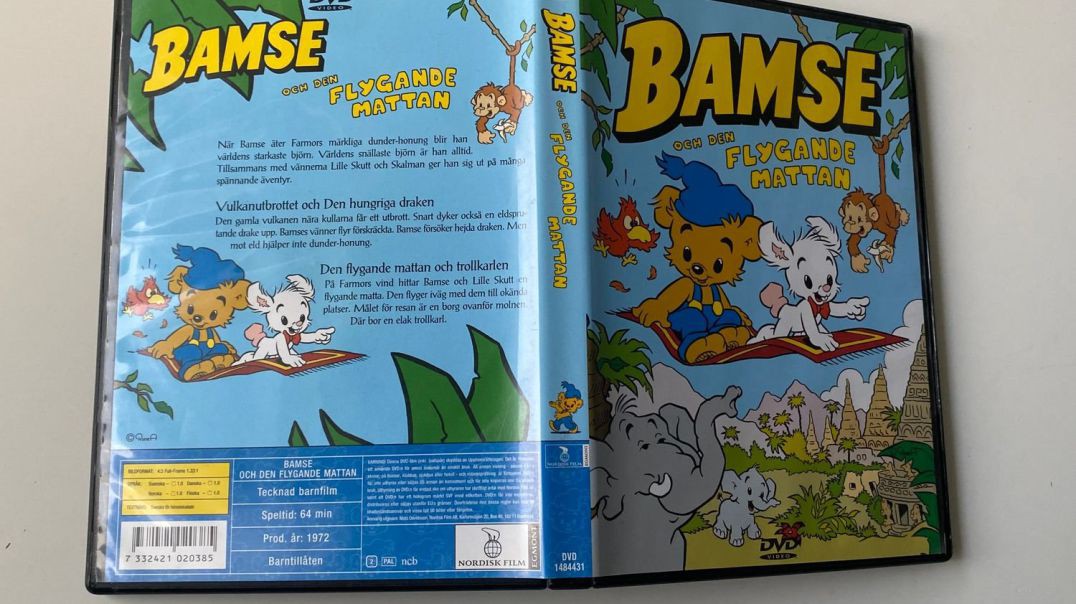 Tecknat Barn Svenska:Bamse och Den Flygande Mattan (1972-1973) DVDRIPPEN (Svenska) TV Serie (4D)